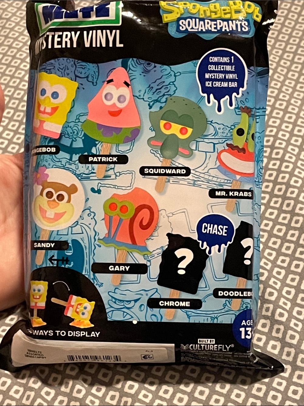 Sealed Chrome Nickelodeon SpongeBob SquarePants Vinyl Ice Cream Bar Culture fly